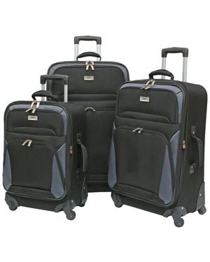 Geoffrey Beene Brentwood Collection 3pc Luggage Set - Black
