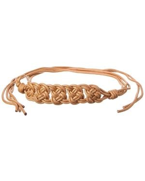B-Low The Belt Cordelia Waxed Cord Belt - White