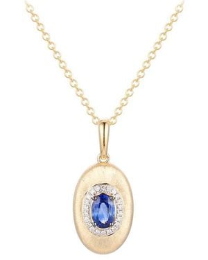 Gregg Ruth 14K 0.49 Ct. Tw. Diamond & Sapphire Pendant - White