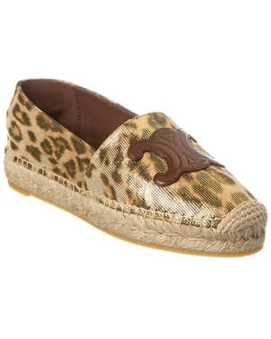 Celine Logo Espadrille - Brown