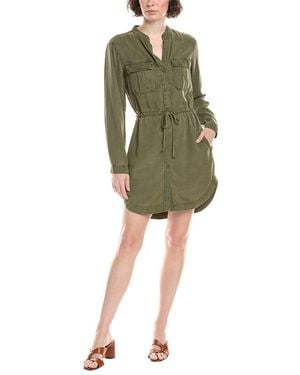 Bella Dahl Flap Pocket Shirtdress - Green