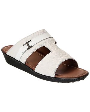 Tod's Leather Sandal - White