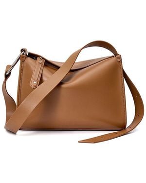 Adele Berto Leather Shoulder Bag - Brown
