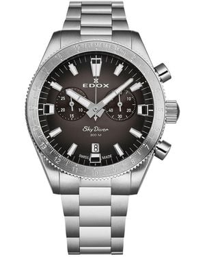Edox Skydiver Watch, Circa 2020s (authentic Pre-loved) - Gray