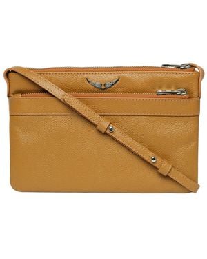 Zadig & Voltaire Stella Wings Grained Leather Crossbody - Brown