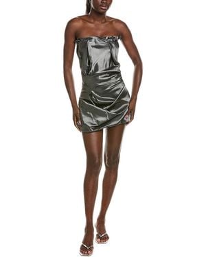Paris Georgia Basics Scrunch Effect Mini Dress - Green