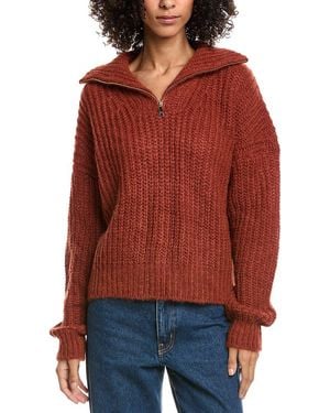 Ba&sh Beltane Mohair & Alpaca-Blend Jumper - Red