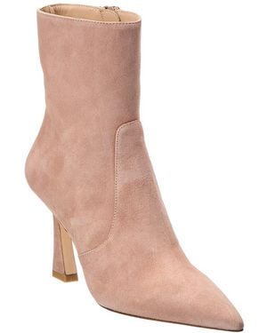 Stuart Weitzman Vinnie Zip Suede Bootie 85 - Purple