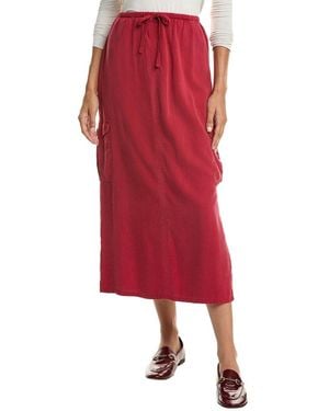 Bella Dahl Cargo Midi Skirt - Red