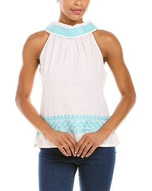Sail To Sable Cowl Neck Top - White