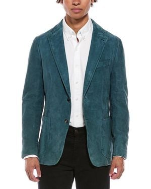 Isaia Suede Blazer - Green
