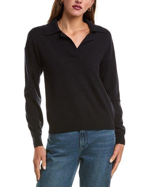 NAADAM Wool & Cashmere-Blend Polo Jumper - Black