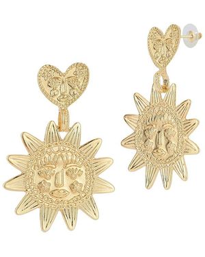 Chloe and Madison Jewellery Plated Earrings - Metallic