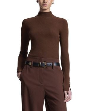A.L.C. Jett Wool-Blend Top - Brown