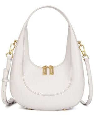 Tiffany & Fred Paris Smooth Leather Hobo Bag - White