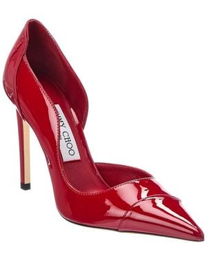 Jimmy Choo Brigitte 100 Patent Pump - Red