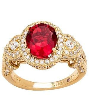 Suzy Levian CZ Jewelry Suzy Levian Silver Cz Ring - Pink
