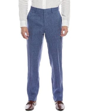 Theory Mayer Linen Suit Pant - Blue