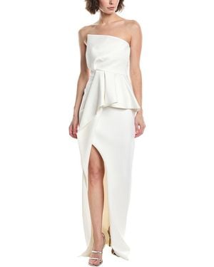 Black Halo Egan Scuba Gown - White