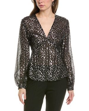 The Kooples Sparkling Leo Top - Black