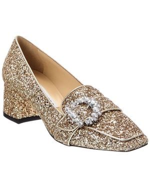Jimmy Choo Cheri Glitter Loafer - Metallic
