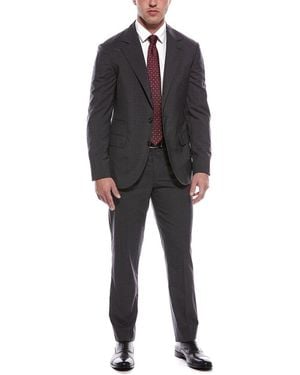 Brunello Cucinelli 2pc Wool & Silk-blend Suit - Black