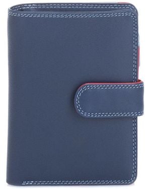 Mywalit Medium Leather Wallet - Blue