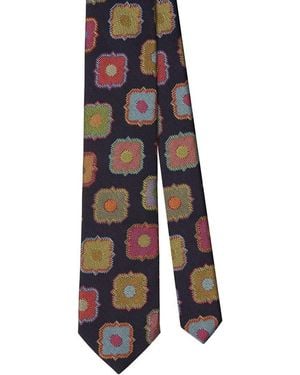 Robert Talbott Silk & Wool-Blend Large Medallion Necktie - Multicolor