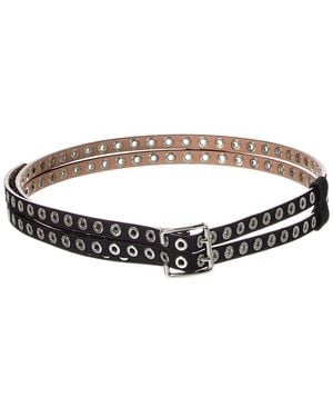 Alaïa Alaïa Biker Double Leather Belt - Black