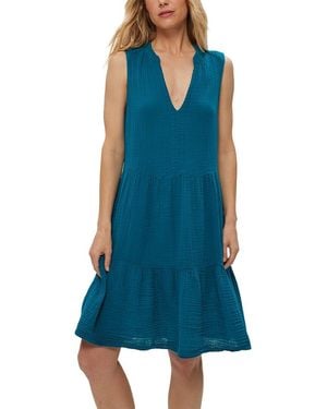 Michael Stars Daisy Fitted Dress - Blue
