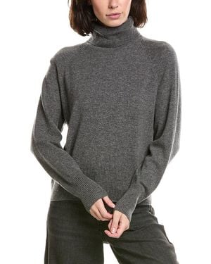 Vince Wool & Cashmere Raglan Turtleneck - Grey