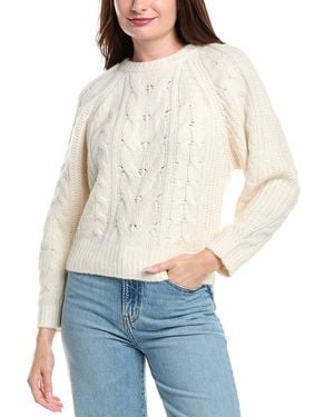 Maje Wool-Blend Jumper - White