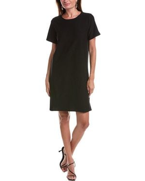 Eileen Fisher Jewel Neck Mini Dress - Black
