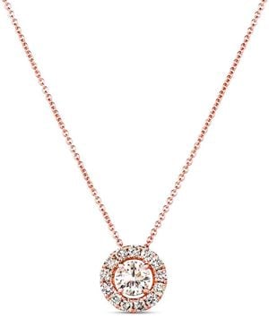 Le Vian Nude Palette 14K Rose 0.78 Ct. Tw. Diamond Solitaire Pendant - Metallic