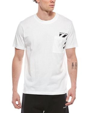 Off-White c/o Virgil Abloh Off- Diagonal Pocket Slim T-Shirt - White