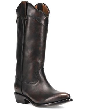 Frye Billy Daisy Pull-On Leather Boot - Black