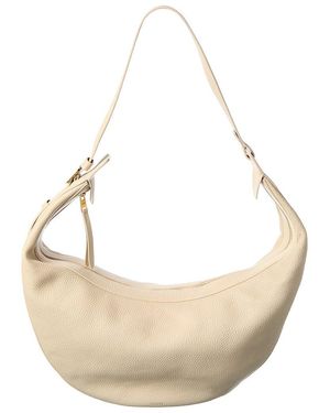 KHAITE Augustina Leather Hobo Bag - Natural