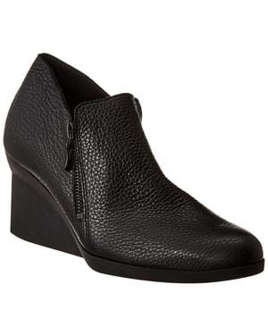 Arche Momali Leather Wedge Bootie - Black