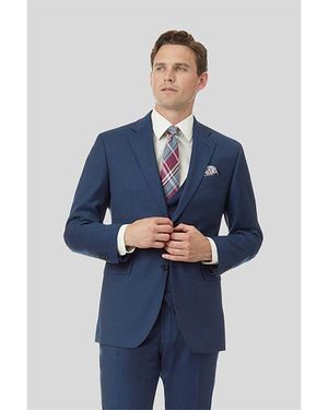 Charles Tyrwhitt Slim Fit Wool Twill Jacket - Blue