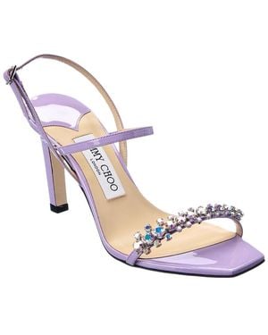Jimmy Choo Meira 85 Patent Sandal - Purple