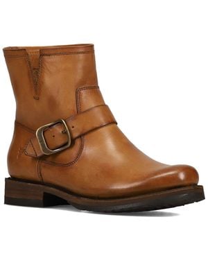 Frye Veronica Flex Leather Bootie - Brown