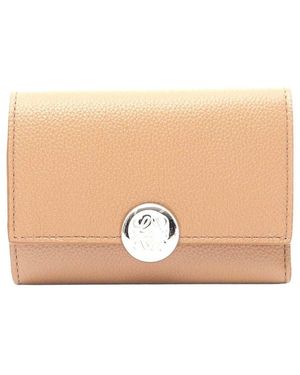 Loewe Pebble Small Vertical Wallet (authentic Pre-loved) - Natural