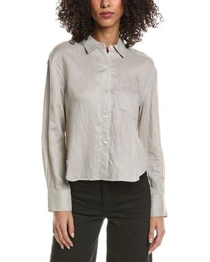 Theory Boyfriend Shirt - Grey