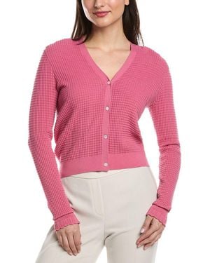 Theory Lace Trim Cardigan - Red