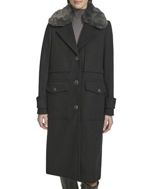 Andrew Marc Olpae Officer Wool-Blend Coat - Black
