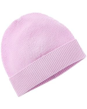 Phenix Moss Stitch Cashmere Hat - Pink