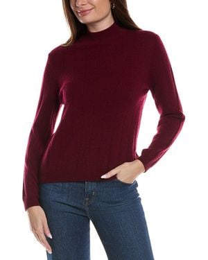 Bruno Magli Wide Rib Wool & Cashmere-Blend Sweater - Red