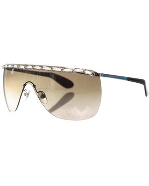 CHANEL Rimless Shield Chain Sunglasses (Authentic Pre-Loved) - White