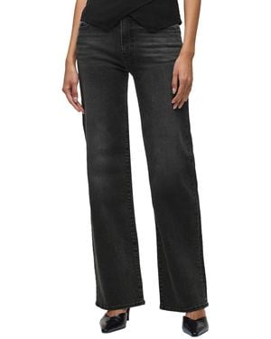 Hudson Jeans Rosalie Austen High-Rise Wide Leg Jean - Black