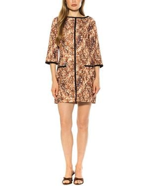 Alexia Admor Liora Boatneck Shift Dress - Natural